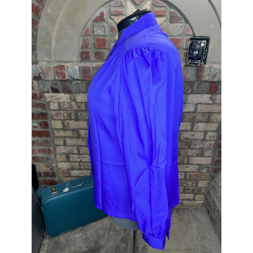 blouse button down purple hidden button - image 6